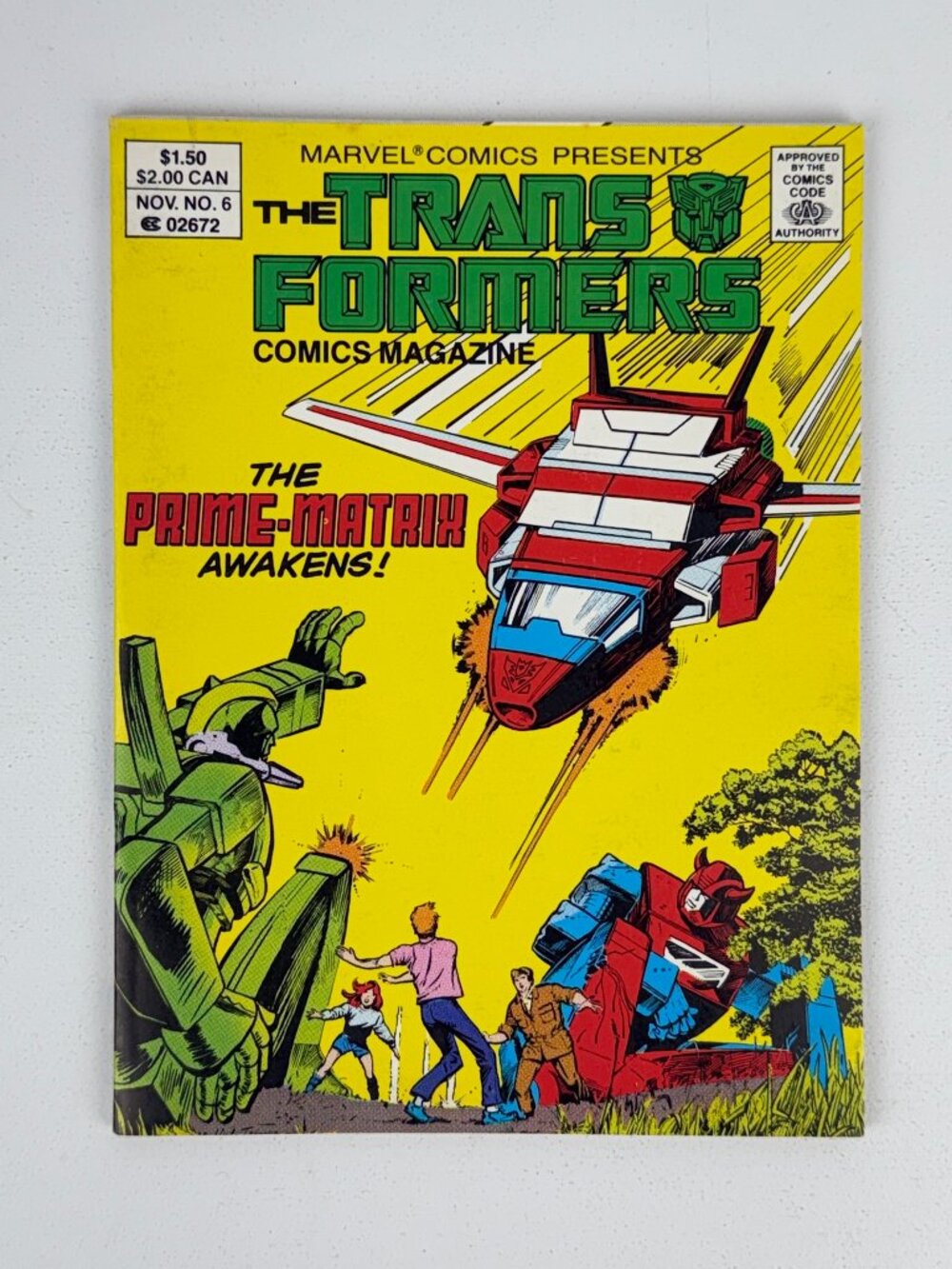 The Transformers Comics Magazine‎ #6 Canadian Price Variant Marvel 1987